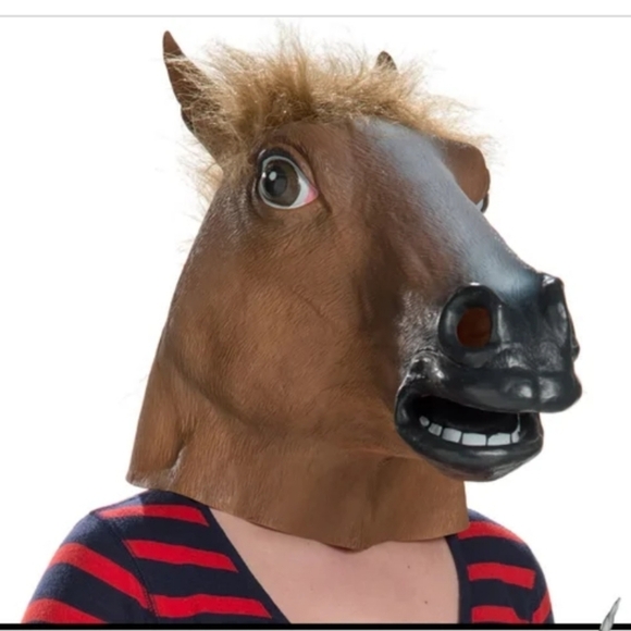 Spirit Other - 🆕️NWT Easter Unlimited Latex Chestnut Horse Animal Head Halloween Mask One Size
